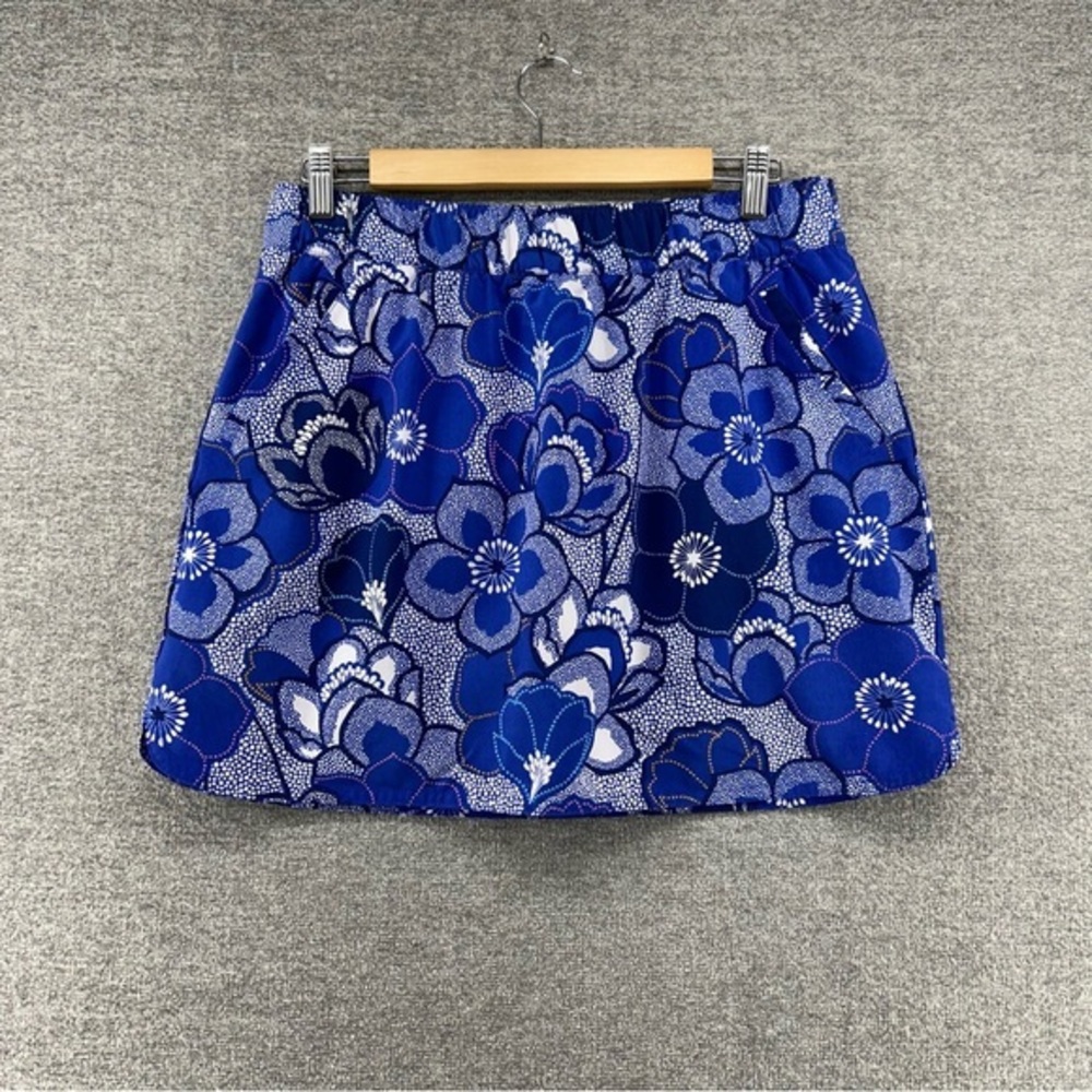 EUC Talbots Blue Floral Skort